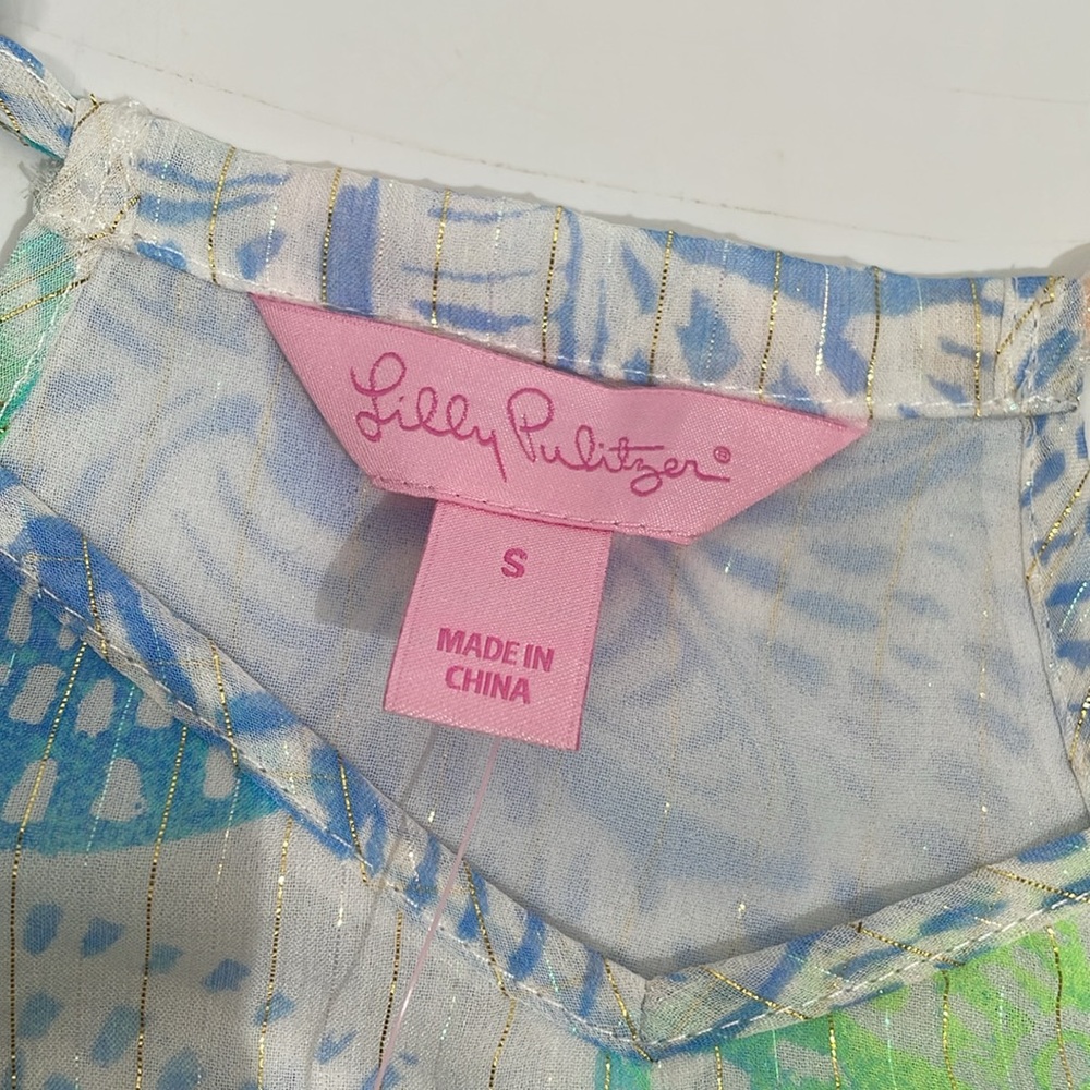 NWT Lilly Pulitzer Dusk Tank color Resort White Dune Our Thing Size S - Picture 4 of 11